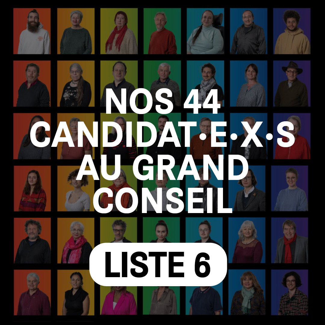Nos 44 candidat·e·x·s au Grand Conseil